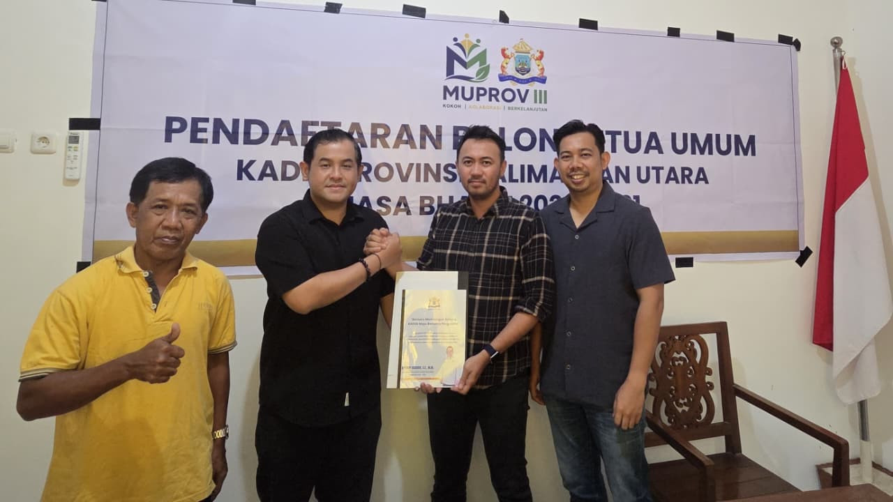 Effendy Gunardi Resmi Daftar Bakal Calon Ketua Umum KADIN Kaltara Periode 2026-2031